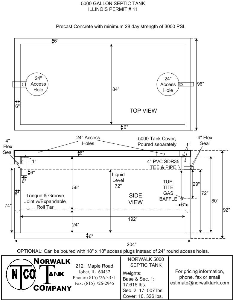12 posts related to 1000 gallon septic tank diagram. 